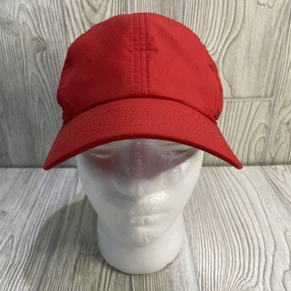 Greg Norman Men's Golf Hat Red Adjustable Hook & Loop Strap Sample